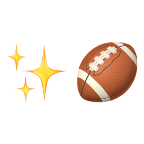 football touchdown emoji