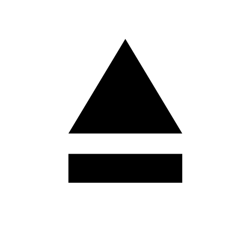 ⏏ Emoji Domain black and white Symbola rendering