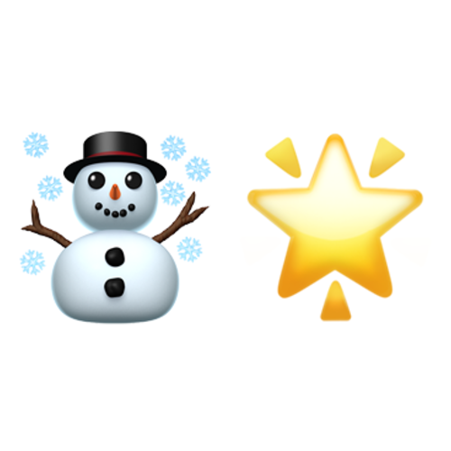 ☃🌟 Emoji Domain iOS rendering