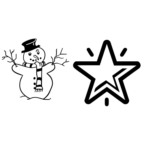 ☃🌟 Emoji Domain black and white Symbola rendering