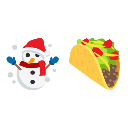 ☃🌮 Emoji Domain EmojiOne rendering