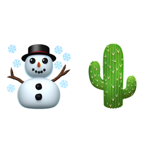 ☃🌵 Emoji Domain iOS rendering