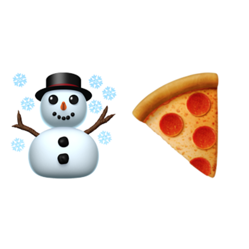 ☃🍕 Emoji Domain iOS rendering