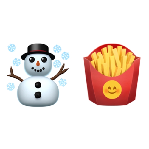 ☃🍟 Emoji Domain iOS rendering
