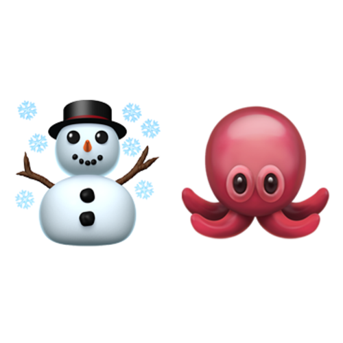 ☃🐙 Emoji Domain iOS rendering