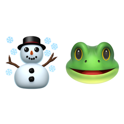 ☃🐸 Emoji Domain iOS rendering