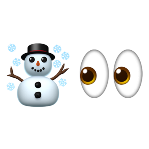 ☃👀 Emoji Domain iOS rendering