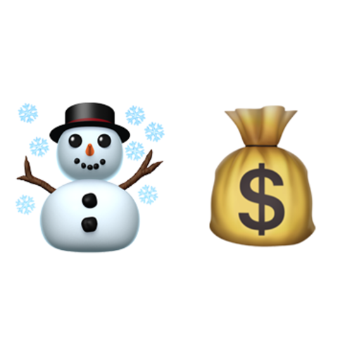 ☃💰 Emoji Domain iOS rendering