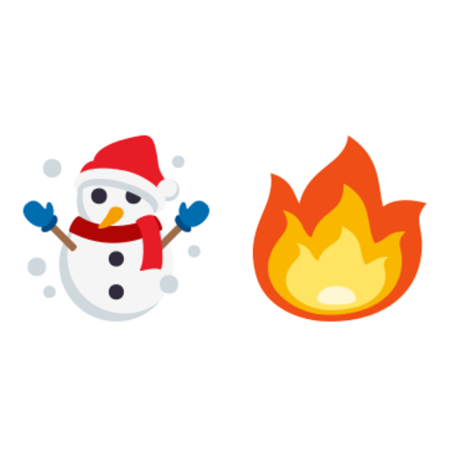 ☃🔥 Emoji Domain EmojiOne rendering