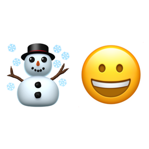 ☃😀 Emoji Domain iOS rendering