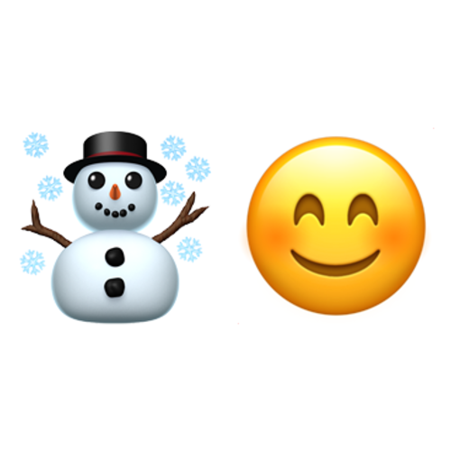☃😊 Emoji Domain iOS rendering