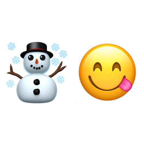 ☃😋 Emoji Domain iOS rendering