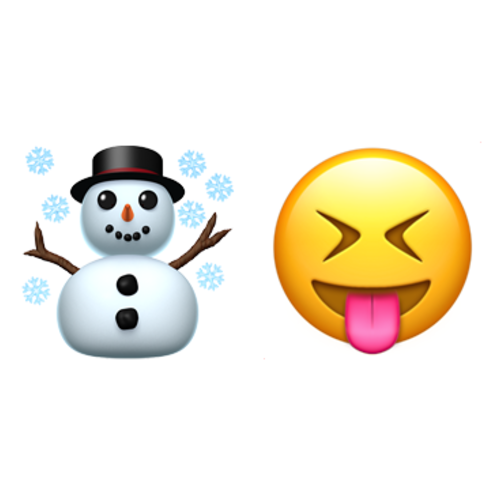 ☃😝 Emoji Domain iOS rendering