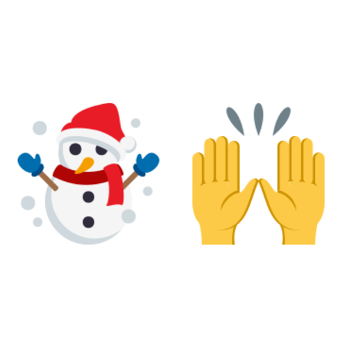 ☃🙌 Emoji Domain EmojiOne rendering