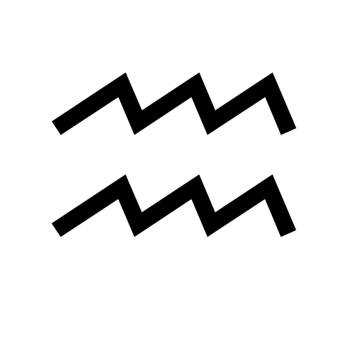 ♒ Emoji Domain black and white Symbola rendering
