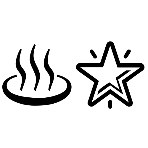 ♨🌟 Emoji Domain black and white Symbola rendering