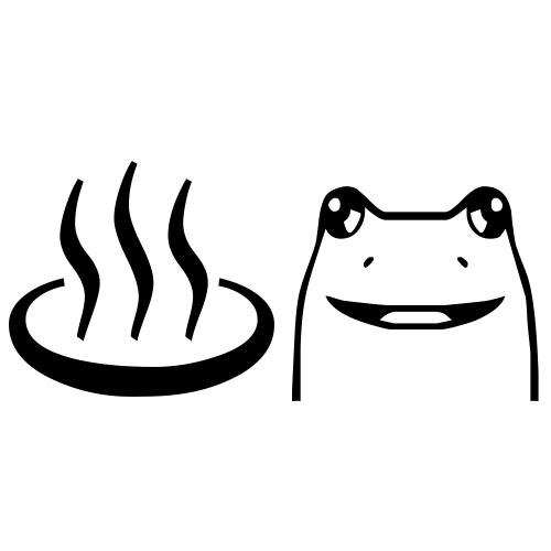 ♨🐸 Emoji Domain black and white Symbola rendering