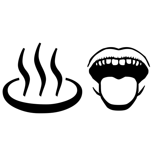 ♨👅 Emoji Domain black and white Symbola rendering
