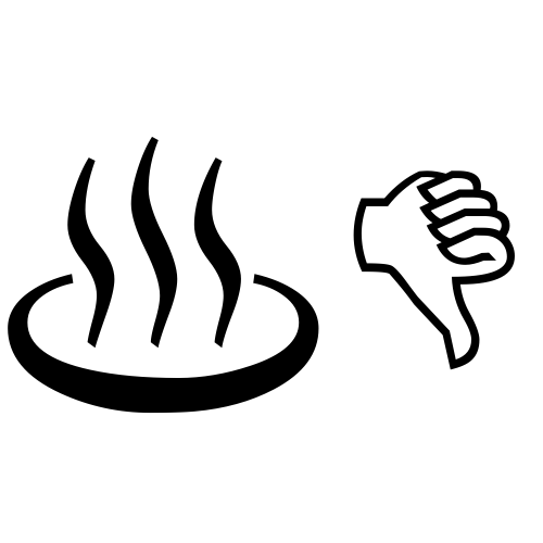 ♨👎 Emoji Domain black and white Symbola rendering