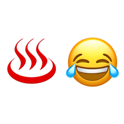 ♨😂 Emoji Domain iOS rendering