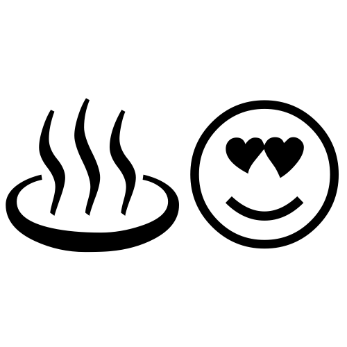♨😍 Emoji Domain black and white Symbola rendering