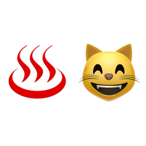 ♨😸 Emoji Domain iOS rendering
