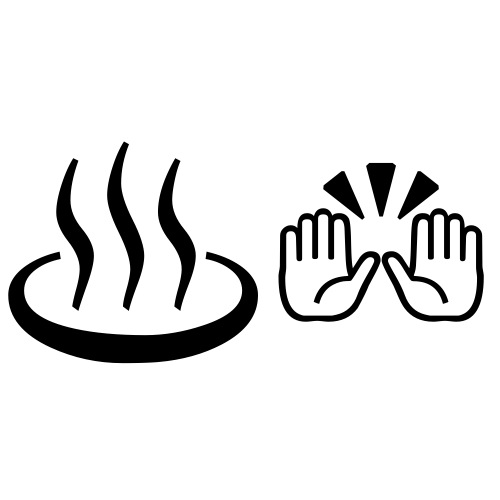 ♨🙌 Emoji Domain black and white Symbola rendering
