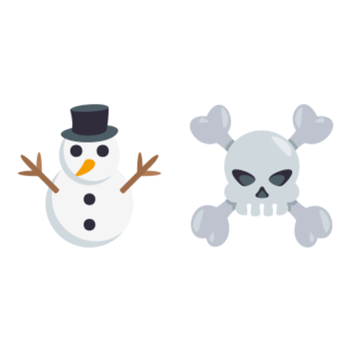 ⛄☠ Emoji Domain EmojiOne rendering