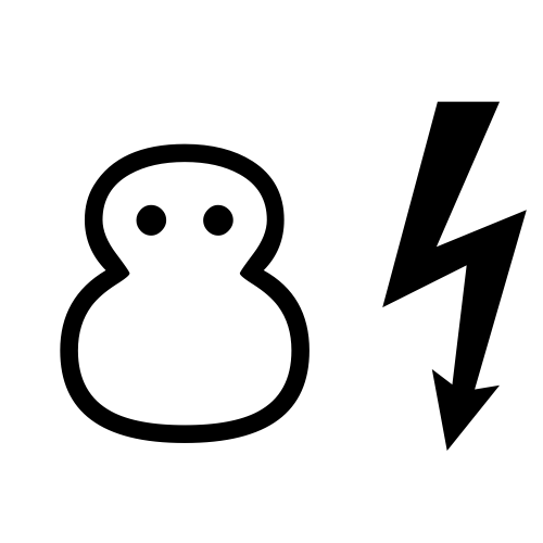 ⛄⚡ Emoji Domain black and white Symbola rendering