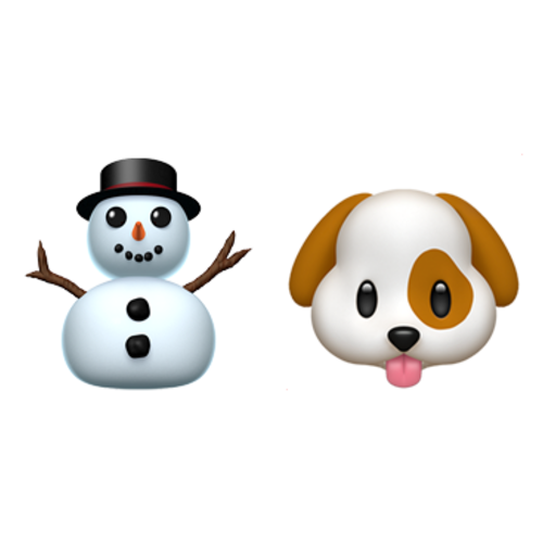 ⛄🐶 Emoji Domain iOS rendering