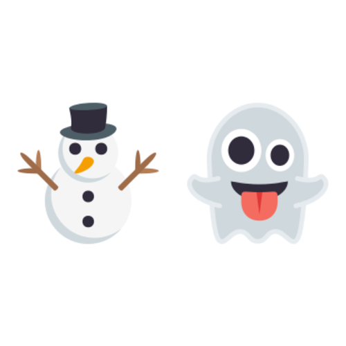 ⛄👻 Emoji Domain EmojiOne rendering