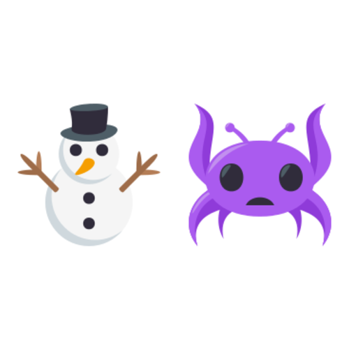 ⛄👾 Emoji Domain EmojiOne rendering