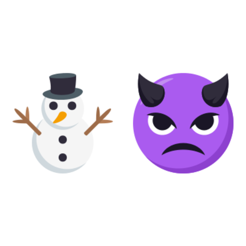 ⛄👿 Emoji Domain EmojiOne rendering