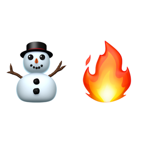 ⛄🔥 Emoji Domain iOS rendering