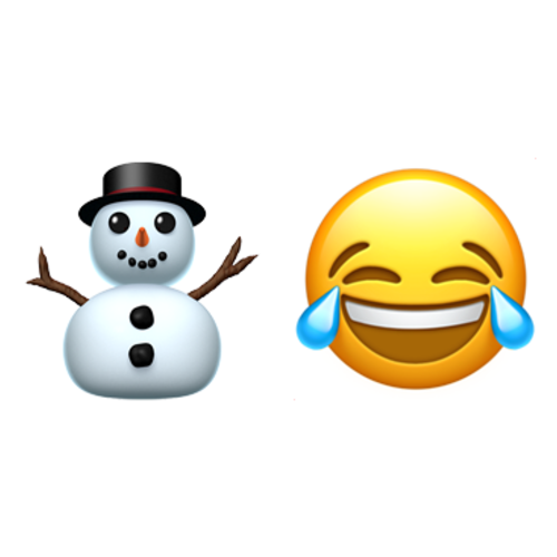 ⛄😂 Emoji Domain iOS rendering
