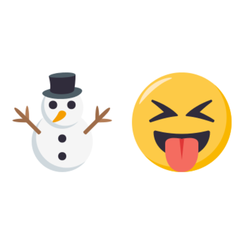 ⛄😝 Emoji Domain EmojiOne rendering