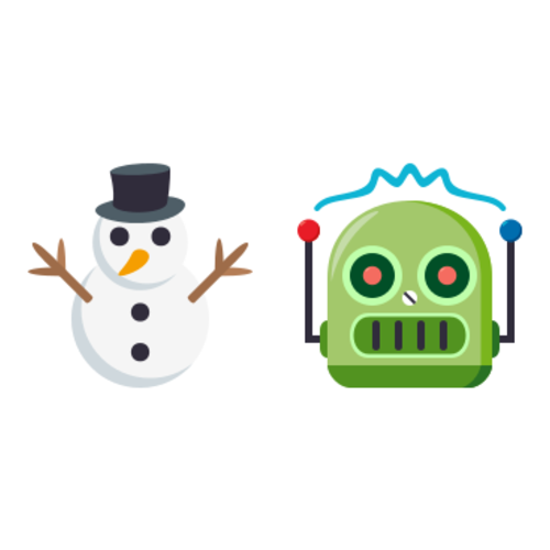 ⛄🤖 Emoji Domain EmojiOne rendering