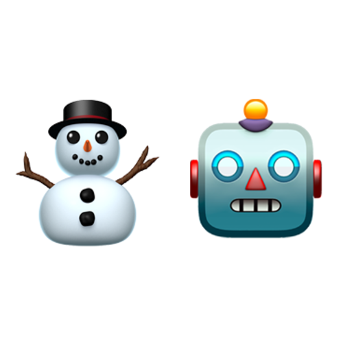 ⛄🤖 Emoji Domain iOS rendering