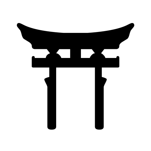 ⛩ Emoji Domain black and white Symbola rendering