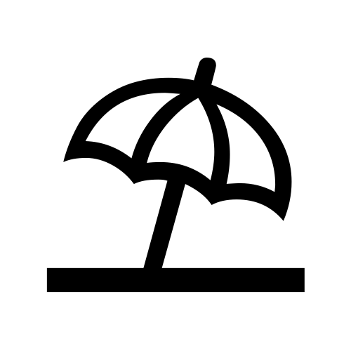 ⛱ Emoji Domain black and white Symbola rendering