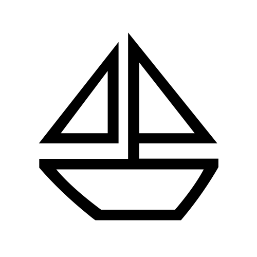 ⛵ Emoji Domain black and white Symbola rendering