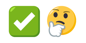 i ️.ws: 🤔 Emoji Domain IS AVAILABLE ( CHECK MARK BUTTON, THINKING FACE)
