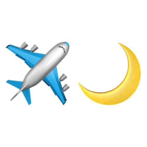 ✈🌙 Emoji Domain iOS rendering