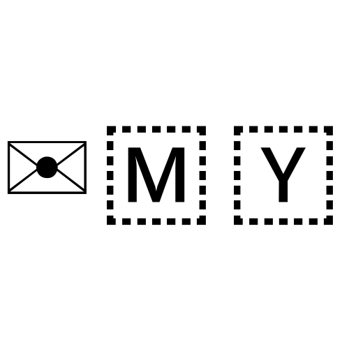 ✉🇲🇾 Emoji Domain black and white Symbola rendering
