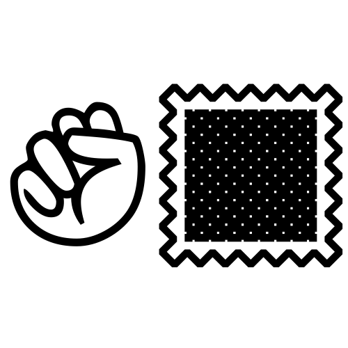 ✊🏿 Emoji Domain black and white Symbola rendering