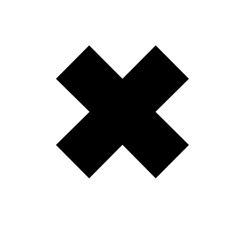 ✖ Emoji Domain black and white Symbola rendering