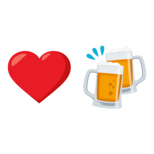 ❤🍻 Emoji Domain EmojiOne rendering