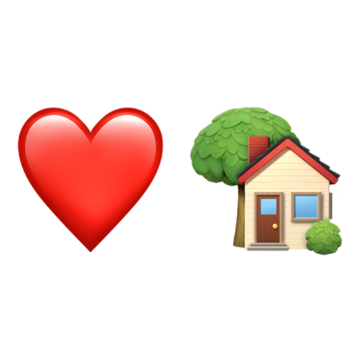 ❤🏡 Emoji Domain iOS rendering