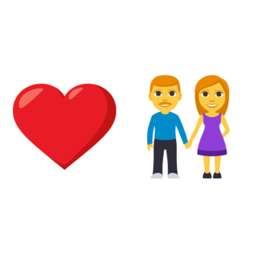 ❤👫 Emoji Domain EmojiOne rendering