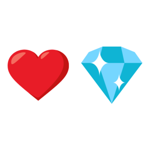 ❤💎 Emoji Domain EmojiOne rendering